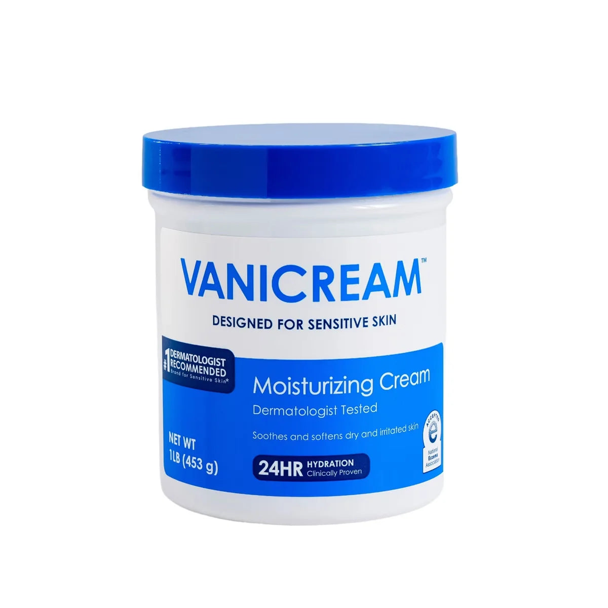 Vanicream Moisturizing Cream for Sensitive Skin - Unscented - 16oz: Hypoallergenic, Paraben-Free, Vegan Main image