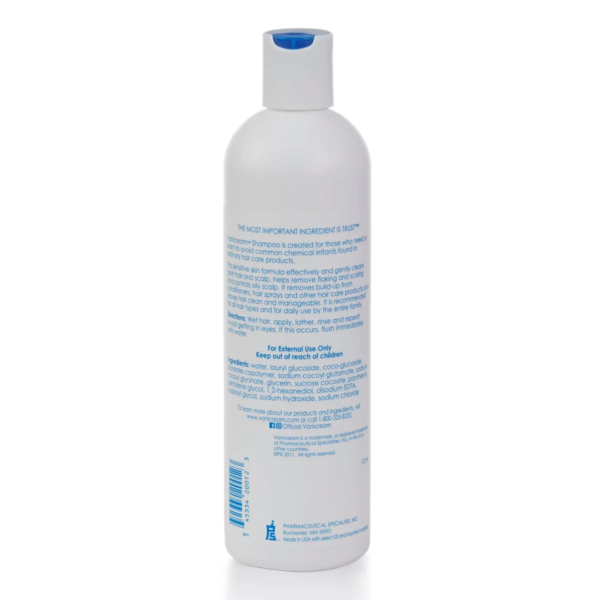 Vanicream Shampoo for Sensitive Skin - Unscented - 12 fl oz: Basic Cleansing, Oil Control, Hypoallergenic, Vegan Secondary image