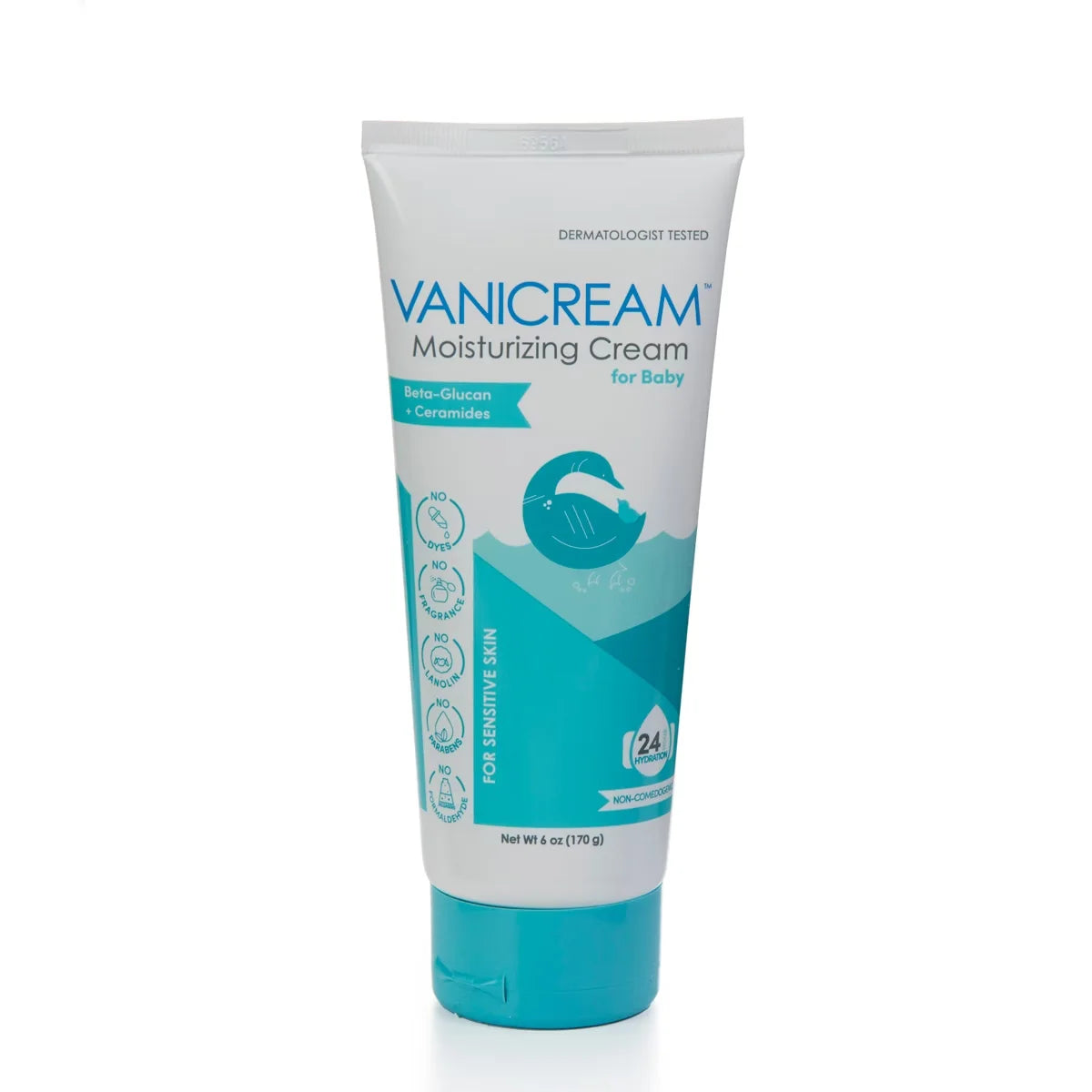 Vanicream Tear-Free Unscented Moisturizing Cream for Baby - 6 fl oz: Hypoallergenic, Paraben-Free, Gluten-Free Main image