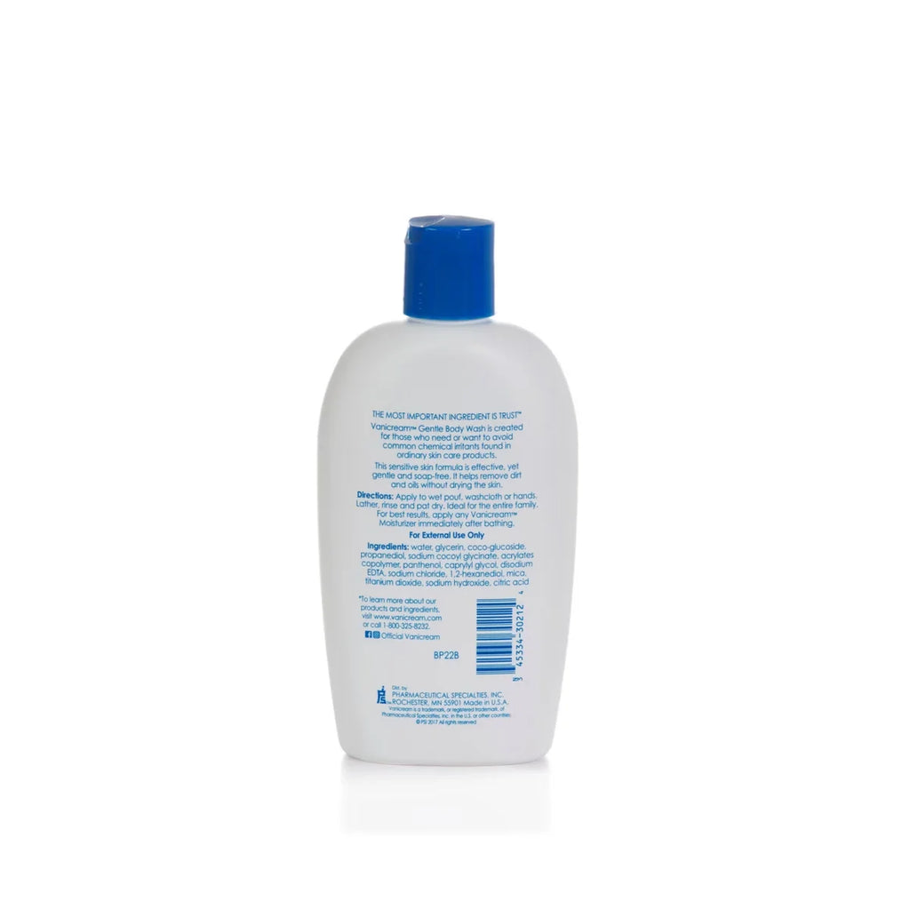 Vanicream Gentle Body Wash for Sensitive Skin - Unscented - 12 fl oz: Sulfate-Free, Paraben-Free, Hypoallergenic
